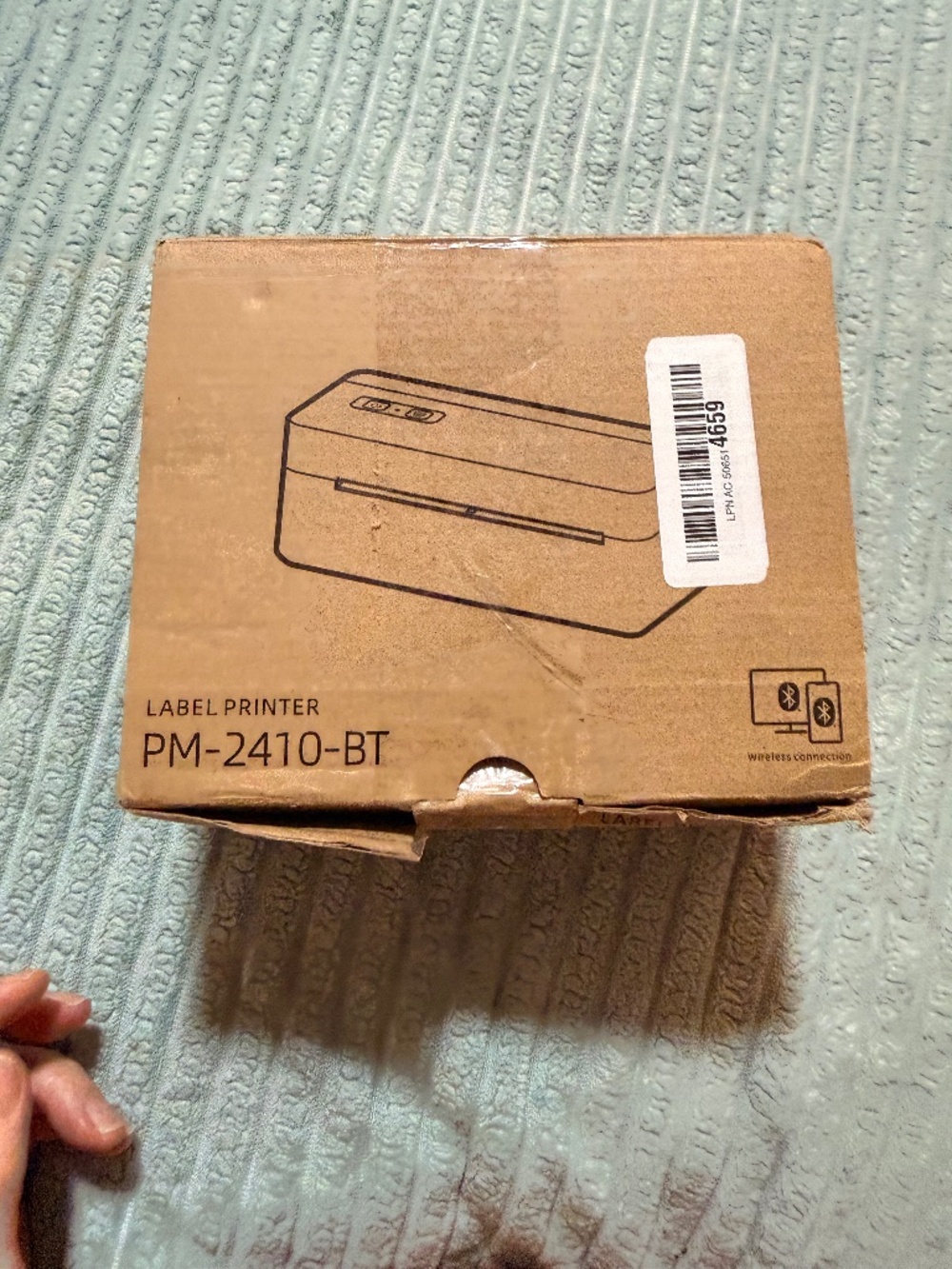 PM-2410-BT Bluetooth Thermal Shipping Label Printer 4x6 USB Black